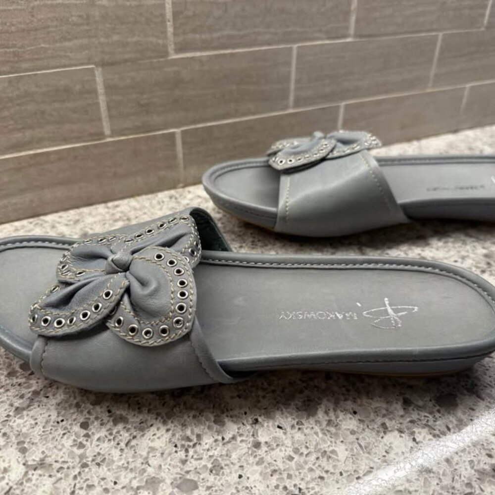 Women’s B. Makowsky Dusty Blue Soft Leather Slip On Shoes-Size 7.5M - Picture 7 of 9